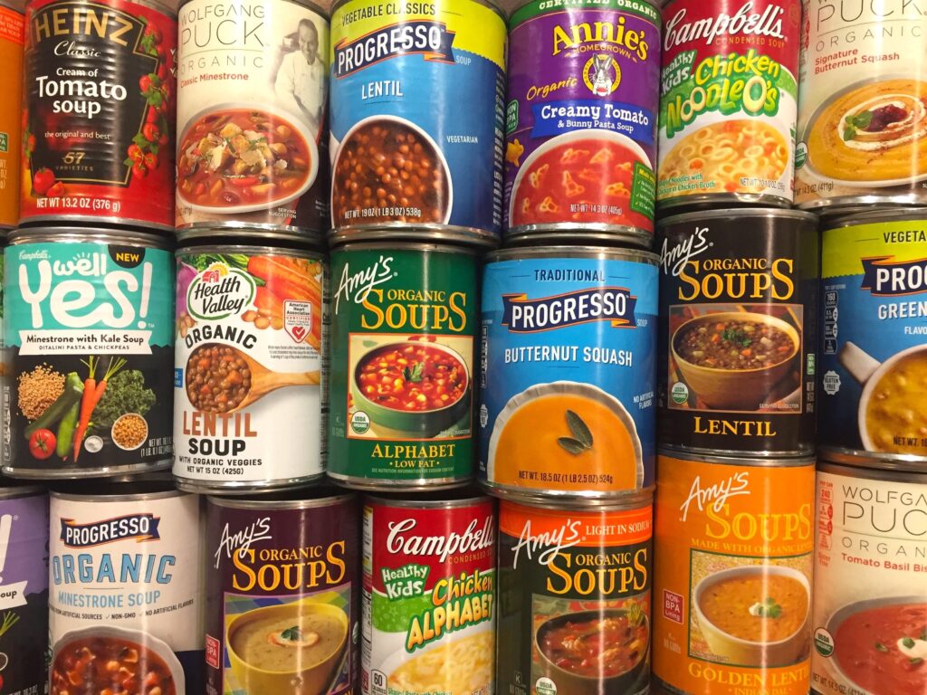 Canned soups
(top10archives.com)